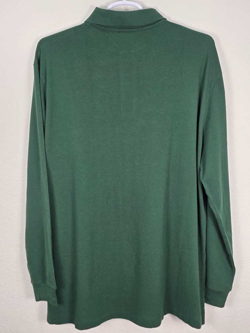 NWOT Polo Ralph Lauren Men's Green Long Sleeve Polo Shirt Size XLT & 2XLT - Picture 6 of 15